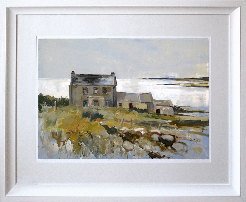 House On Shore, Achill Island Framed