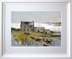 House On Shore, Achill Island Framed