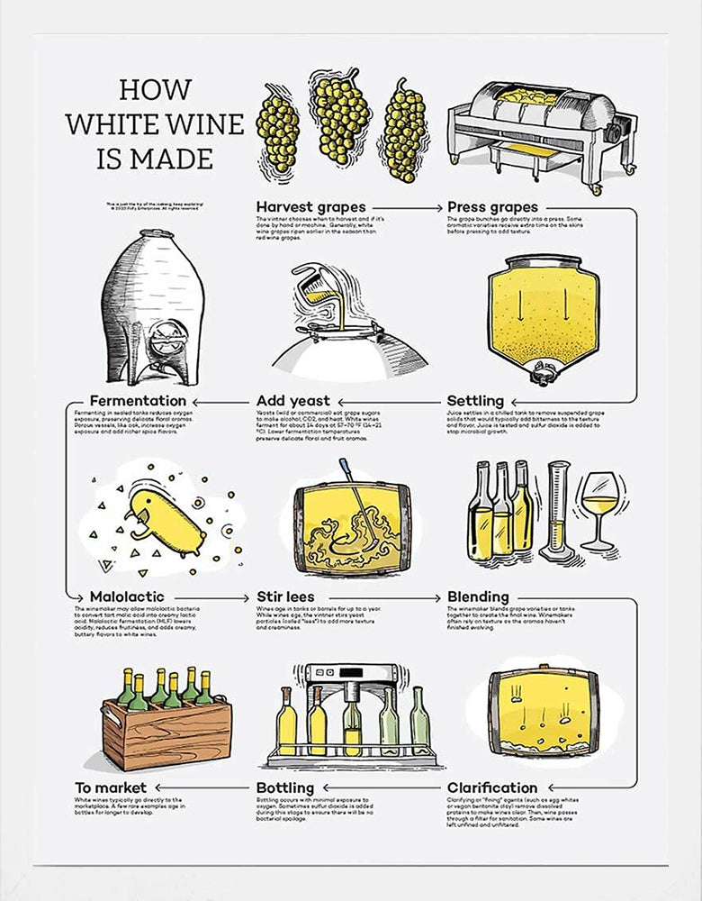 How White Wine Is Made White Frame