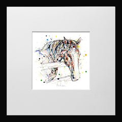 Print Open Edition Animals - Hudson-12 x 12-Small Flat Black Frame