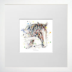 Print Open Edition Animals - Hudson-12 x 12-Small Flat White Frame