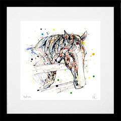 Print Open Edition Animals - Hudson-30 x 30-Black Box Frame (With Mount)