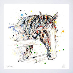 Print Open Edition Animals - Hudson-30 x 30-White Box Frame (No Mount)
