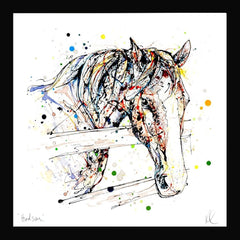 Print Open Edition Animals - Hudson-30 x 30-Black Box Frame (No Mount)