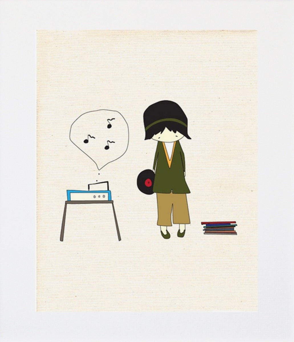 I Love Vinyl Unframed