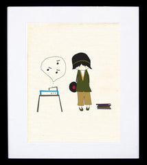 I Love Vinyl Frame Black