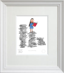 Roald Dahl Matilda 30th Anniversary - I Think I Can Read Most Things Framed