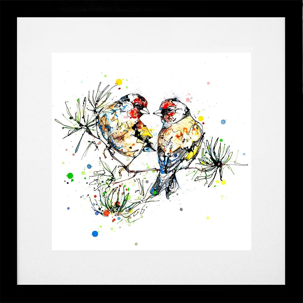 Print Open Edition Animals - I Turn To You-30 x 30-Black Box Frame (With Mount)