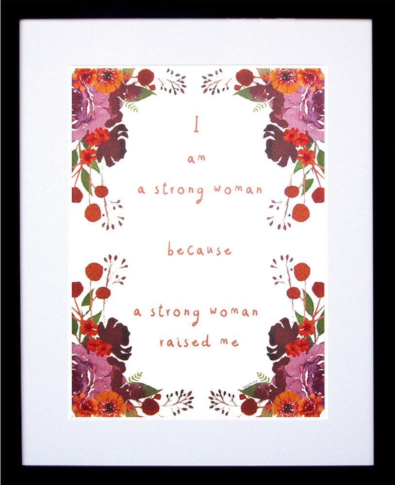 Other - I Am A Strong Woman Black Frame