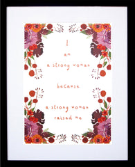 Other - I Am A Strong Woman Black Frame