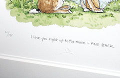 Signed Print - I Love You Right Up To The Moon AND BACK No:1