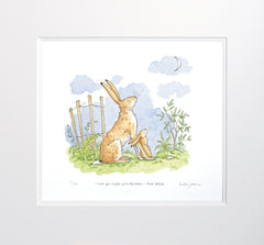 Print - I Love You Right Up To The Moon - AND BACK One Unframed