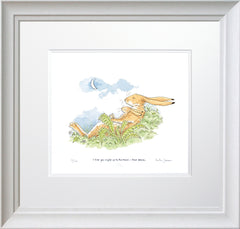 Print - I Love You Right Up To The Moon - AND BACK Two Framed