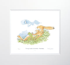 Print - I Love You Right Up To The Moon - AND BACK Two Unframed