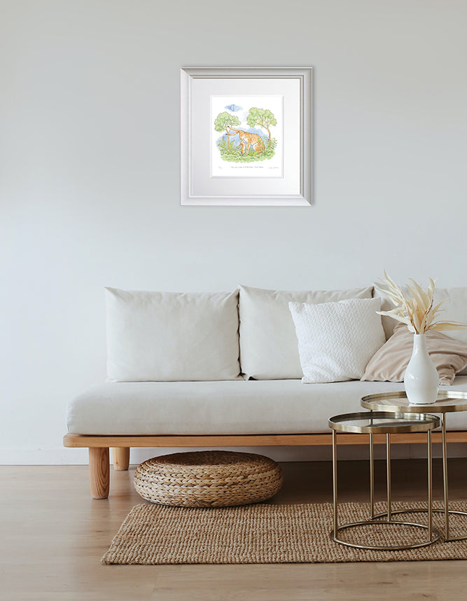 Signed Print - I Love You Right Up To The Moon AND BACK No:3