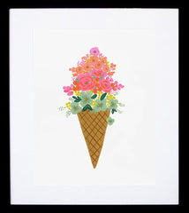 Ice Cream Cone Framed