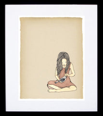 In Safe Hands (Red Version) Framed