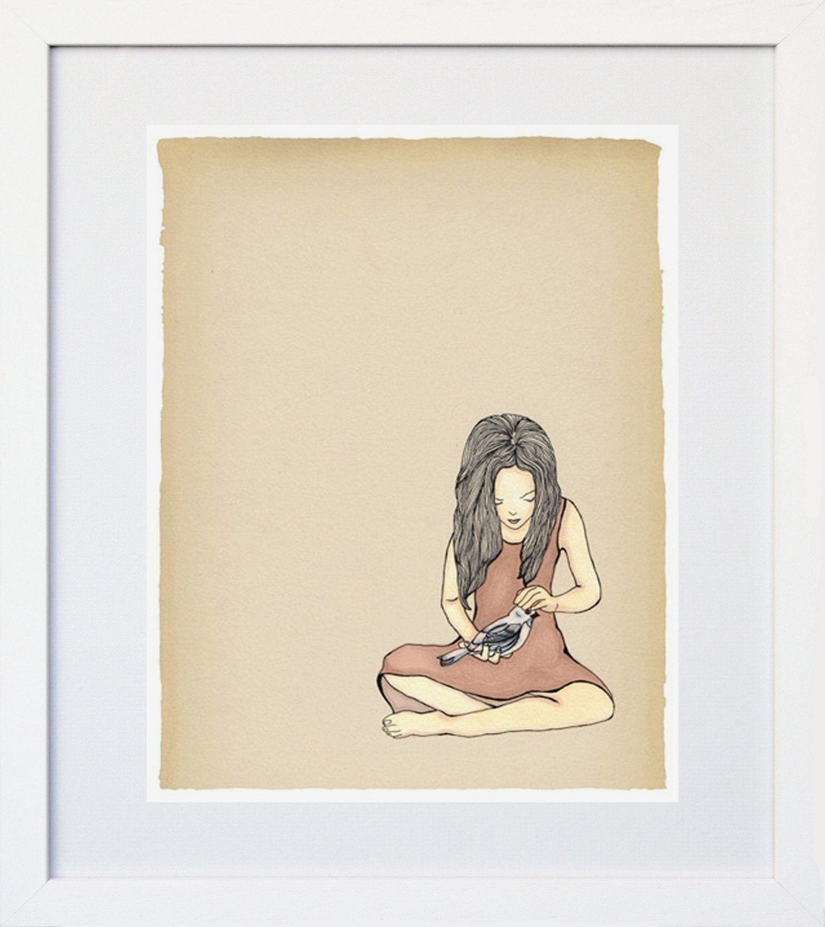 In Safe Hands In Red White Frame