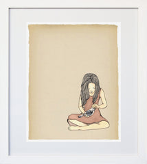 In Safe Hands In Red White Frame