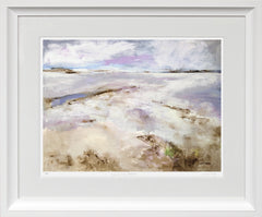 Print - Incoming Tide, Millisle Chunky White Frame