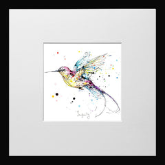 Print Open Edition Animals - Infinity-12 x 12-Small Flat White Frame