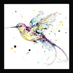 Print Open Edition Animals - Infinity-30 x 30-Black Box Frame (No Mount)