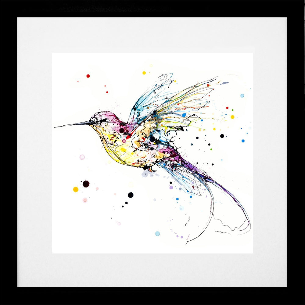 Print Open Edition Animals - Infinity-30 x 30-Black Box Frame (With Mount)