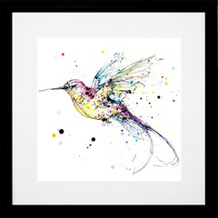 Print Open Edition Animals - Infinity-30 x 30-Black Box Frame (With Mount)