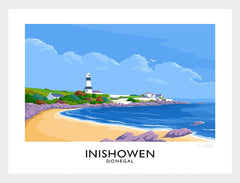 Co Donegal - Inishowen-40 x 30-White Box Frame (No Mount)