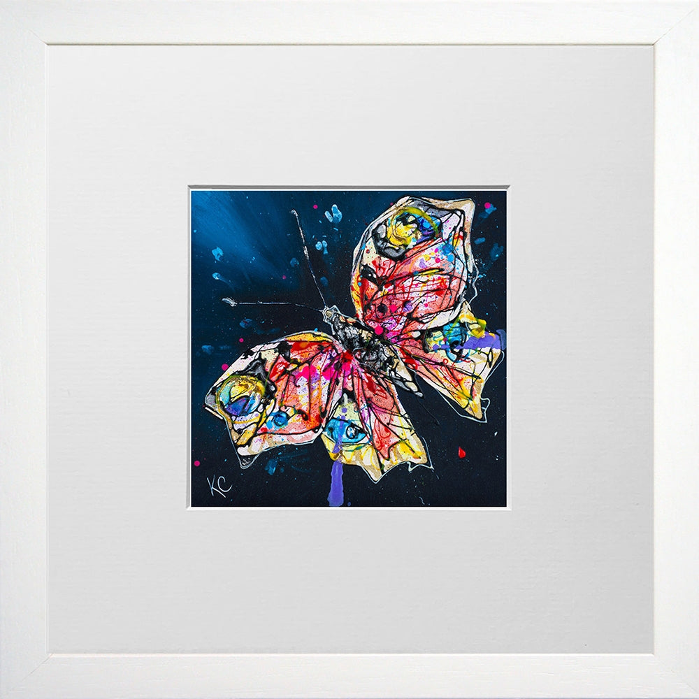 Print Open Edition Animals - Into the Light-12 x 12-Small Flat White Frame