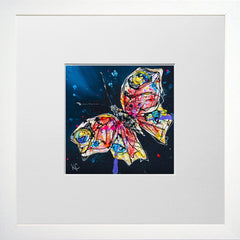 Print Open Edition Animals - Into the Light-12 x 12-Small Flat White Frame