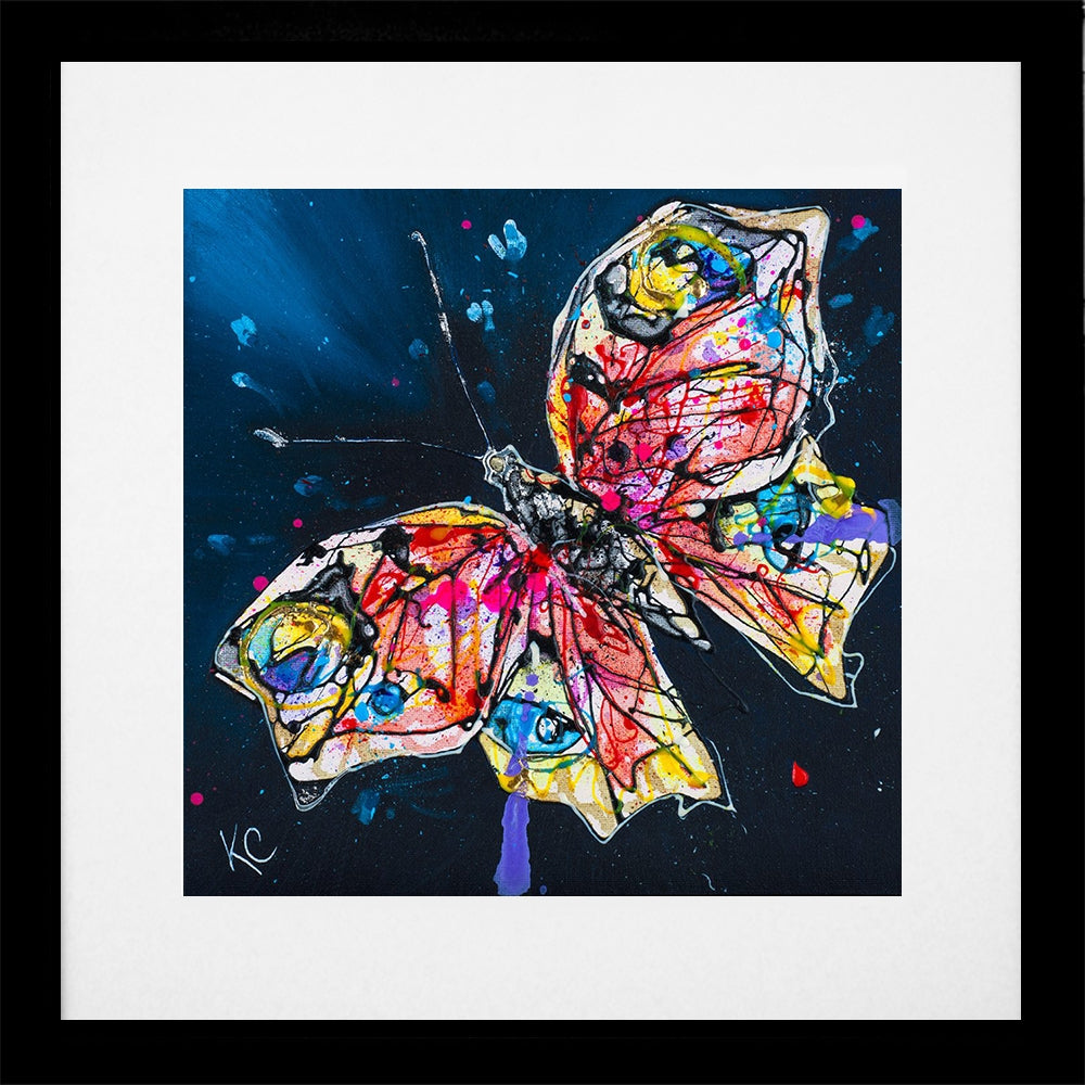 Print Open Edition Animals - Into the Light-30 x 30-Black Box Frame (With Mount)