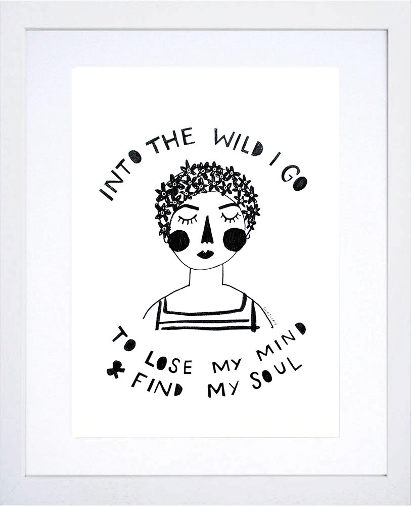 Other - Into The Wild I Go White Frame