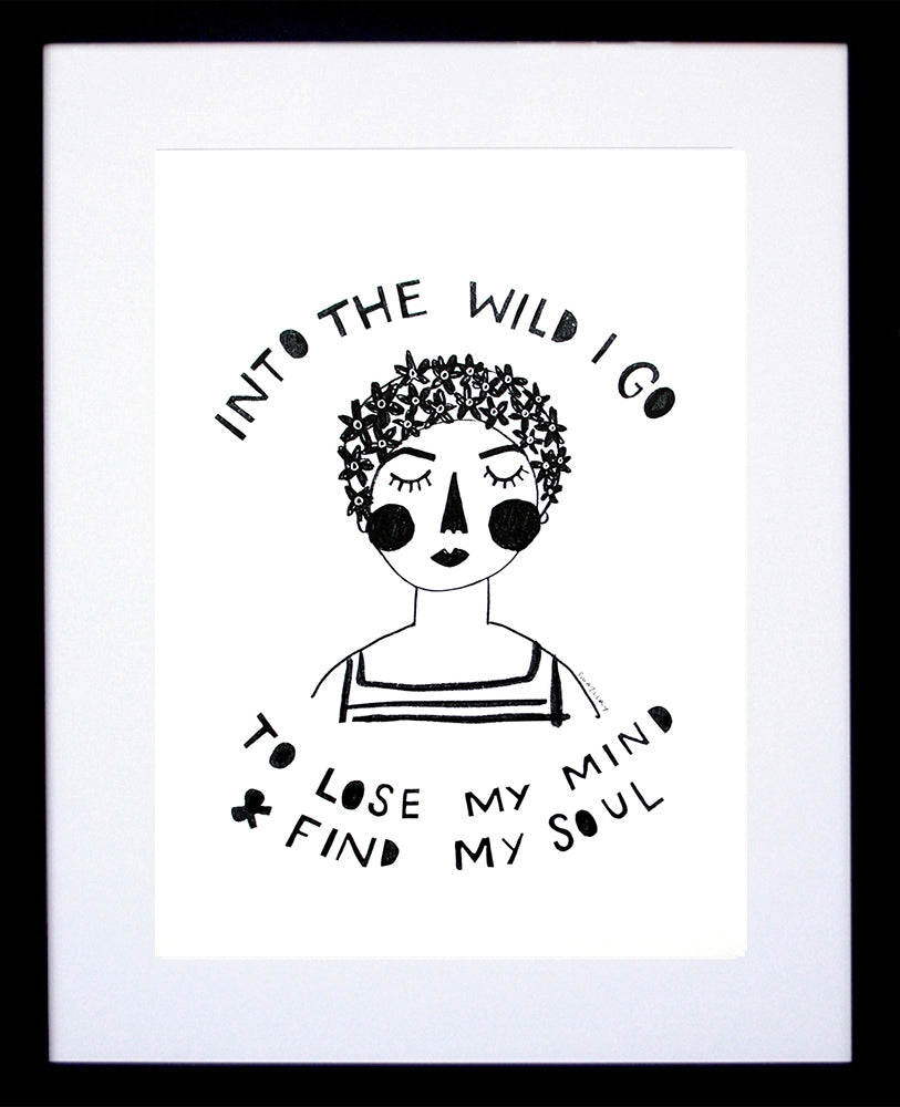 Other - Into The Wild I Go Black Frame