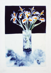 Monoprint - Irises 3 Unframed