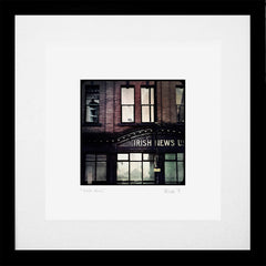 Belfast - Irish News Black Frame (With Mount)