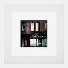Belfast - Irish News White Frame (With Mount)