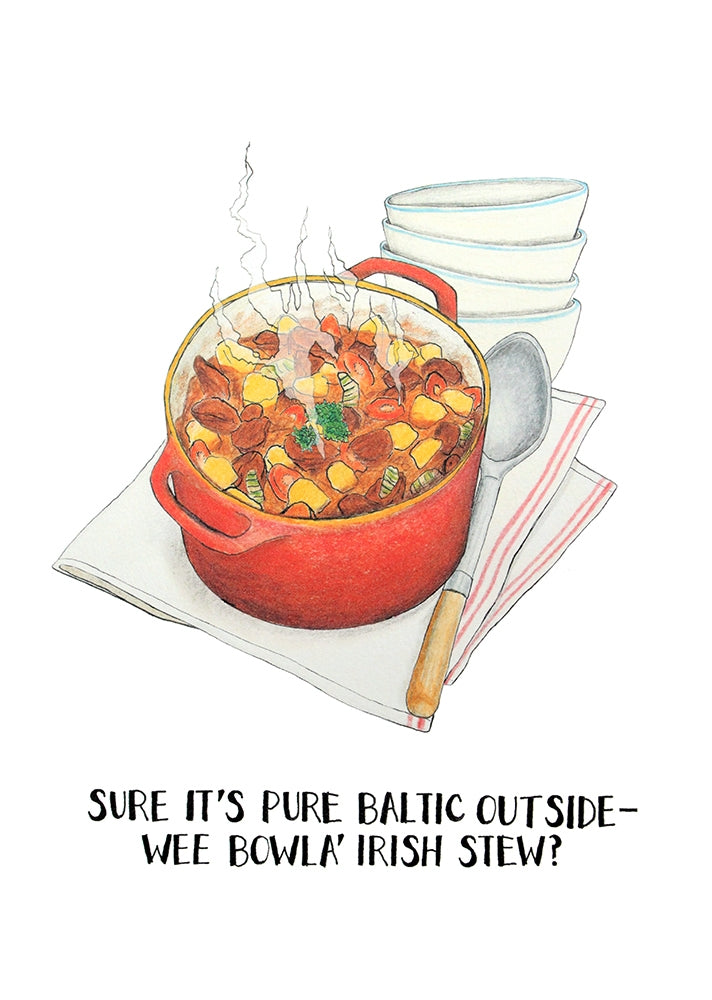 Food - Irish Stew 50 x 70 Unframed