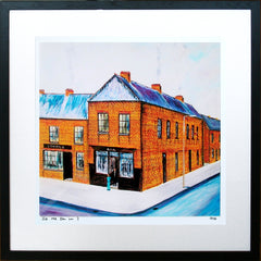 Print - Is Me Da In? 40 x 40 Framed