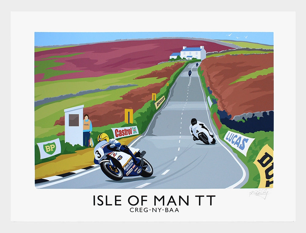 Sport - Isle of Man Creg-Ny-Baa-30 x 40-White Box Frame (No Mount)