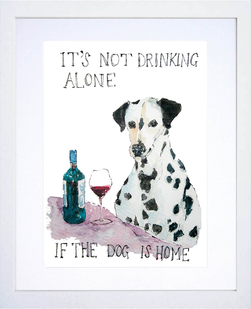 Drinks - It's Not Drinking Alone White Frame