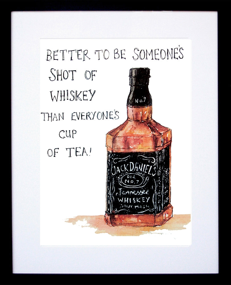 Drinks Whiskey - Jack Daniels Frame Black