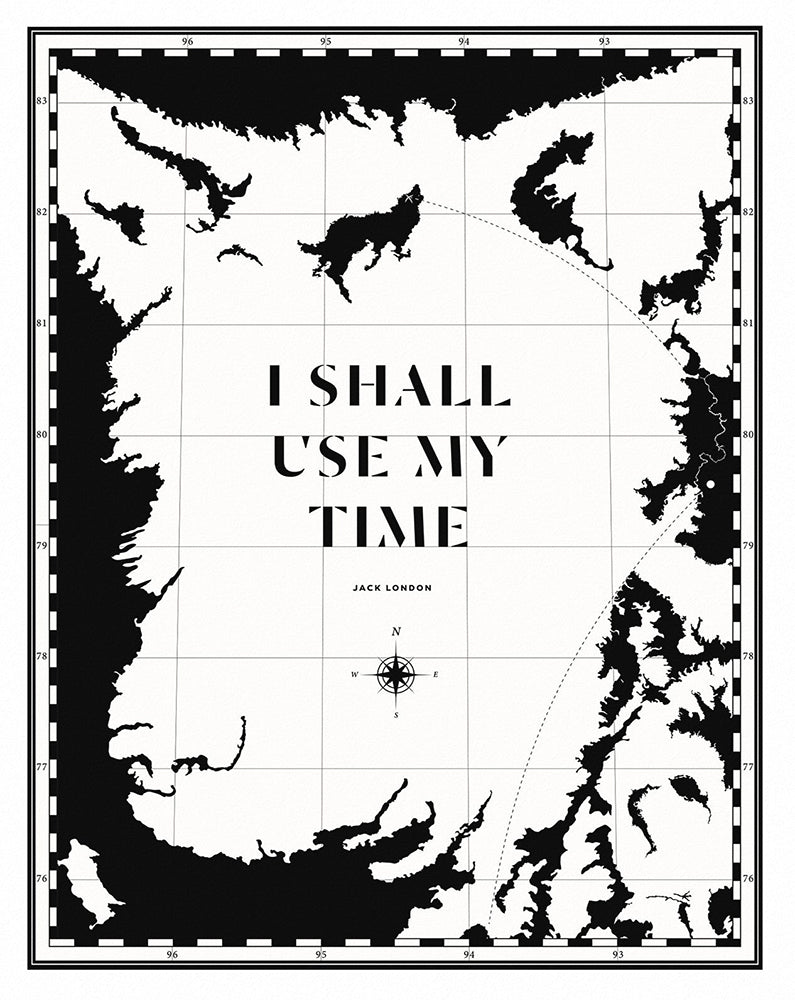 Jack London - Time-28 x 35.5-Unframed