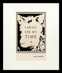 Postcard - Jack London-Available In One Size Only-Small Flat Black Frame