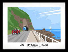 Co Antrim - Coast Road Black Arch Framed 70x50