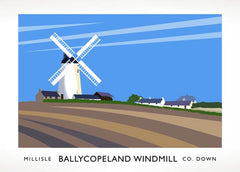 Co Down - Ballycopeland Windmill Unframed 40x30