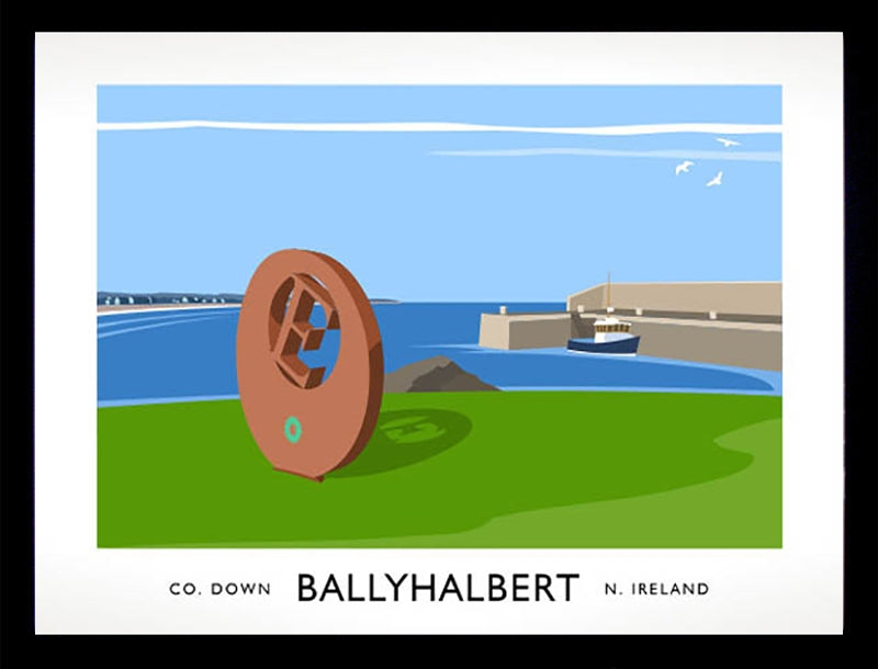 Co Down - Ballyhalbert Frame Black 70x50