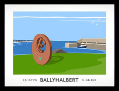 Co Down - Ballyhalbert Frame Black 40x30 No Mount