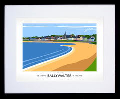 Co Down - Ballywalter Frame Black 40x30 With Mount