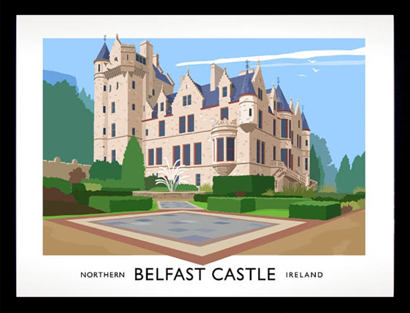 Belfast - Castle Frame Black 40x30 nomount